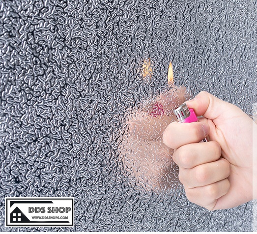 Wallpaper Sticker วอลล์เปเปอร์ติดผนัง "อลูมิเนียมสติ๊กเกอร์ติดครัวลูกคลื่น" หน้ากว้าง 122cm