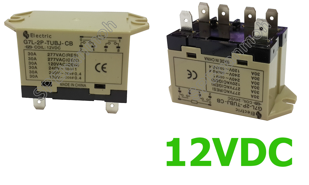 รีเลย์ G7L-2P-TUBJ-CB/12V รีเลย์ G7L-2P-TUBJ-CB 12VDC 30A 250VAC