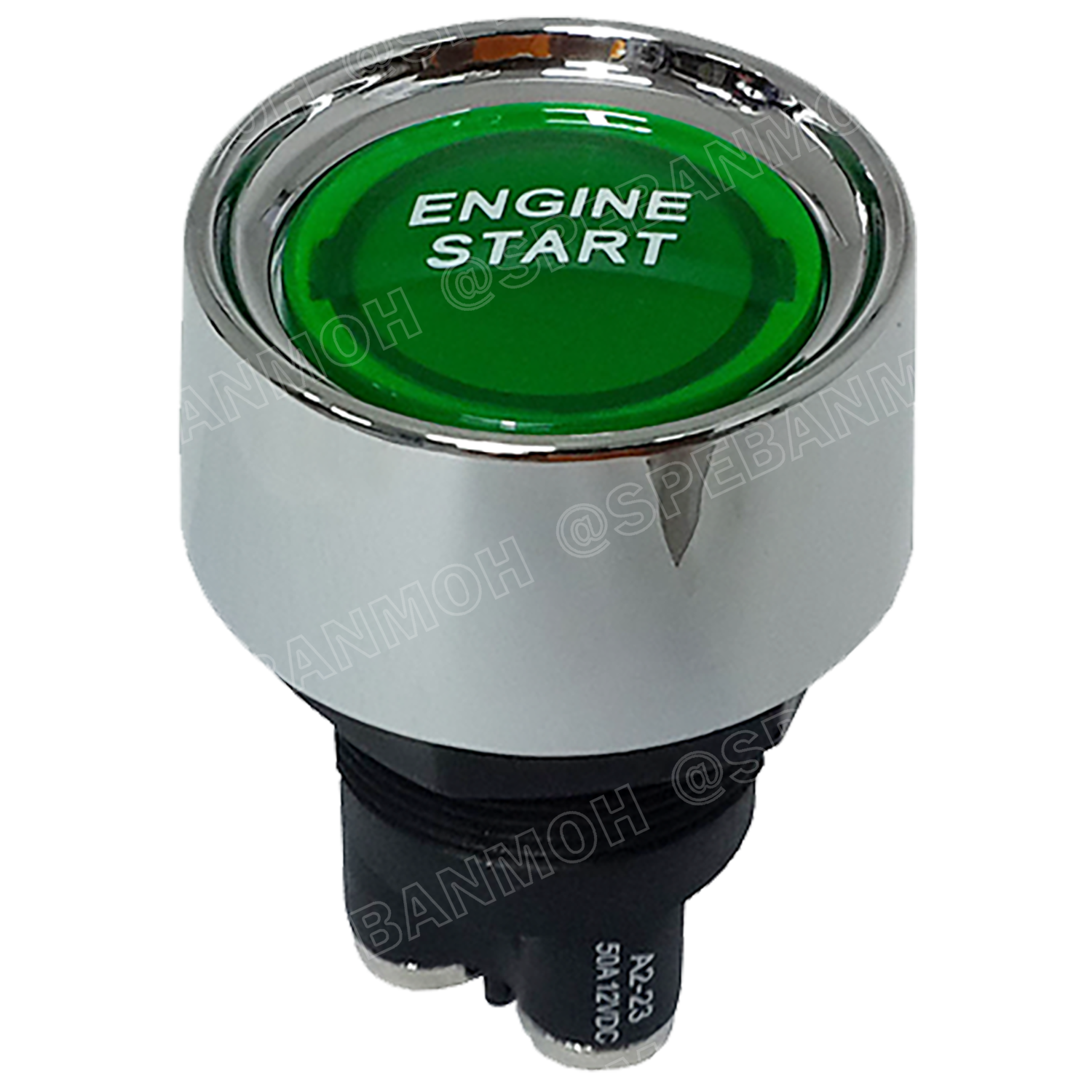 A2-23B-07 เขียว Green สวิทช์ ENGINE START รถยนต์ DC Switch สวิทช์ดีซี Automotive Switch 50A 12V 25A 24V SCI สวิทช์ กดติด ปลอยดับ สตาร์ทเครื่อง Engine Start 50A 12V DC ไฟLED ติดในเรือ รถยนต์ รุ่น A2-23B-07 A2-23 Switch START สวิตช์สตาร์ท สวิทช์ สตาร์ท สำเน