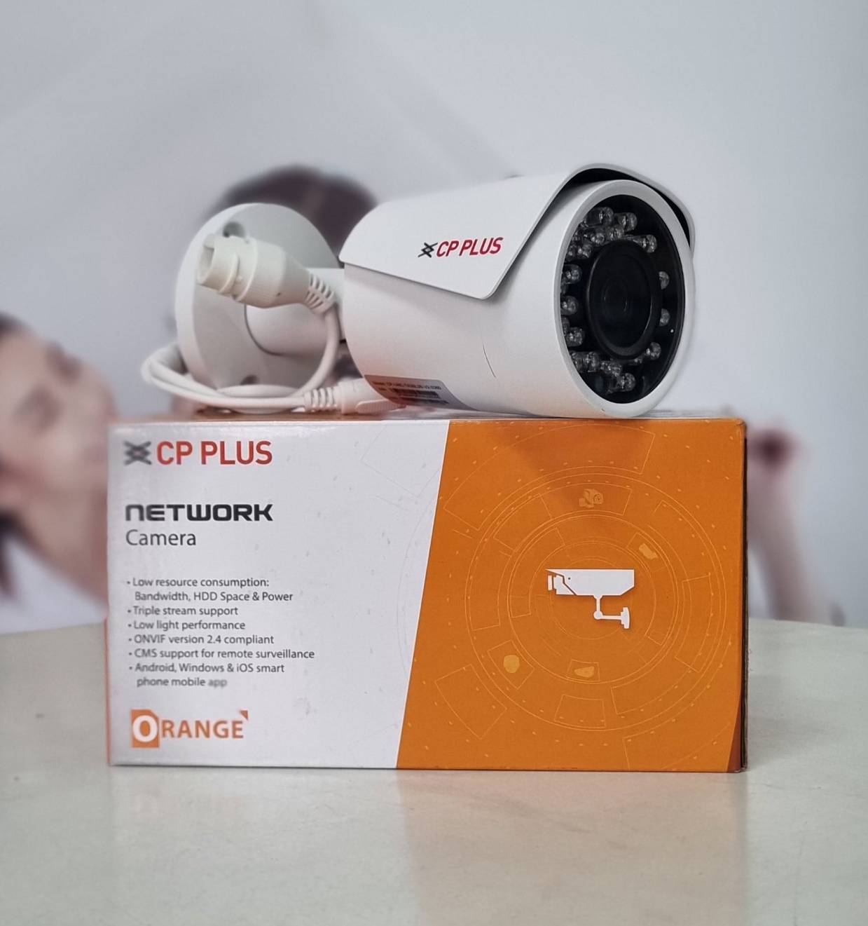 กล้องวงจรปิด CP Plus 3MP,3.6mm,30M IP Cosmix HD Bullet