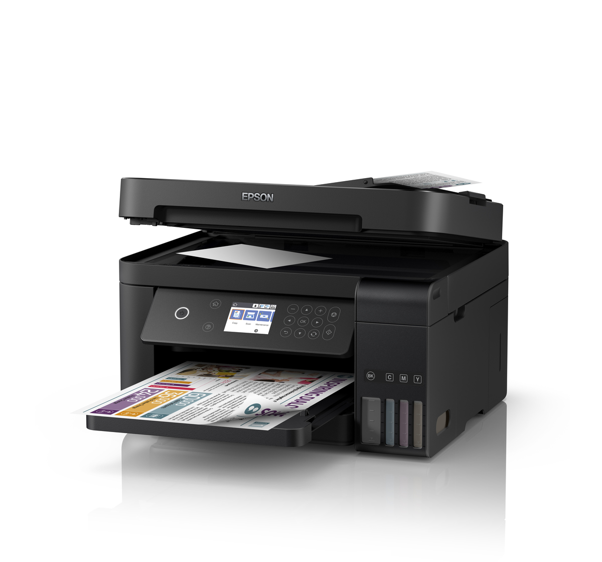 มัลติฟังก์ชั่นอิงค์เจ็ท Epson L6170 Wi-Fi Duplex All-in-One Ink Tank Printer with ADF ประกันศูนย์ไทย