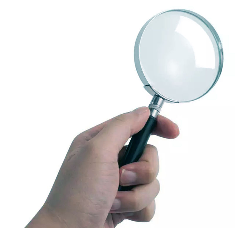 แว่นขยายกรอบโลหะขนาด 4 นิ้ว