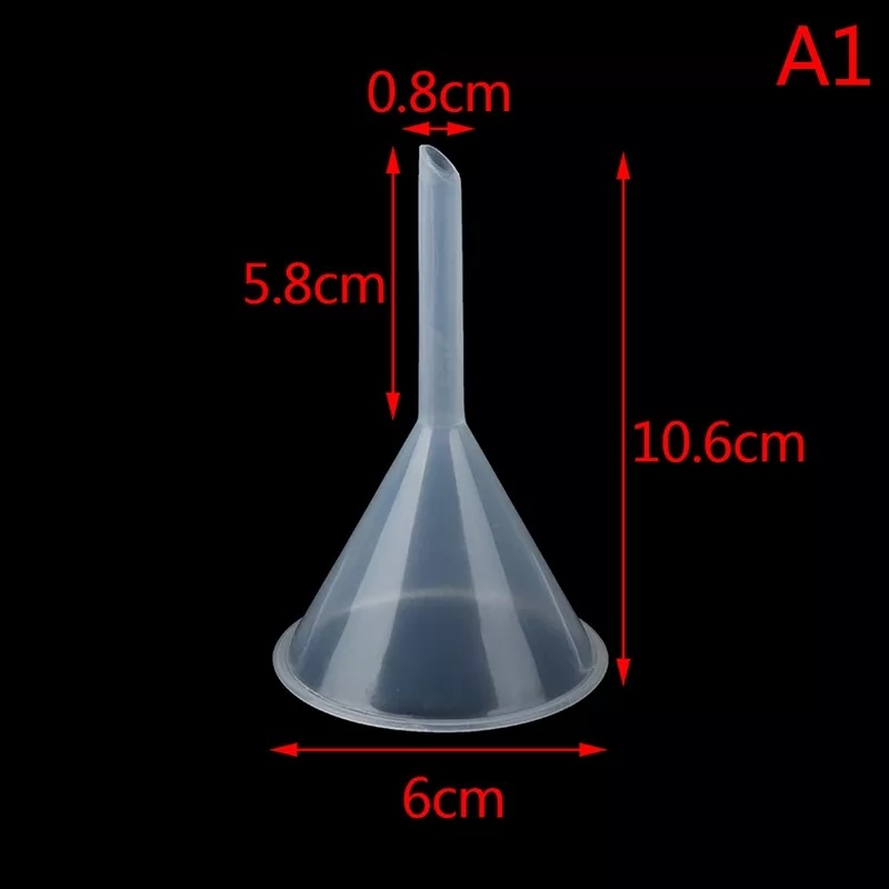 กรวยกรองพลาสติกก้านสั้น ขนาด 60mm