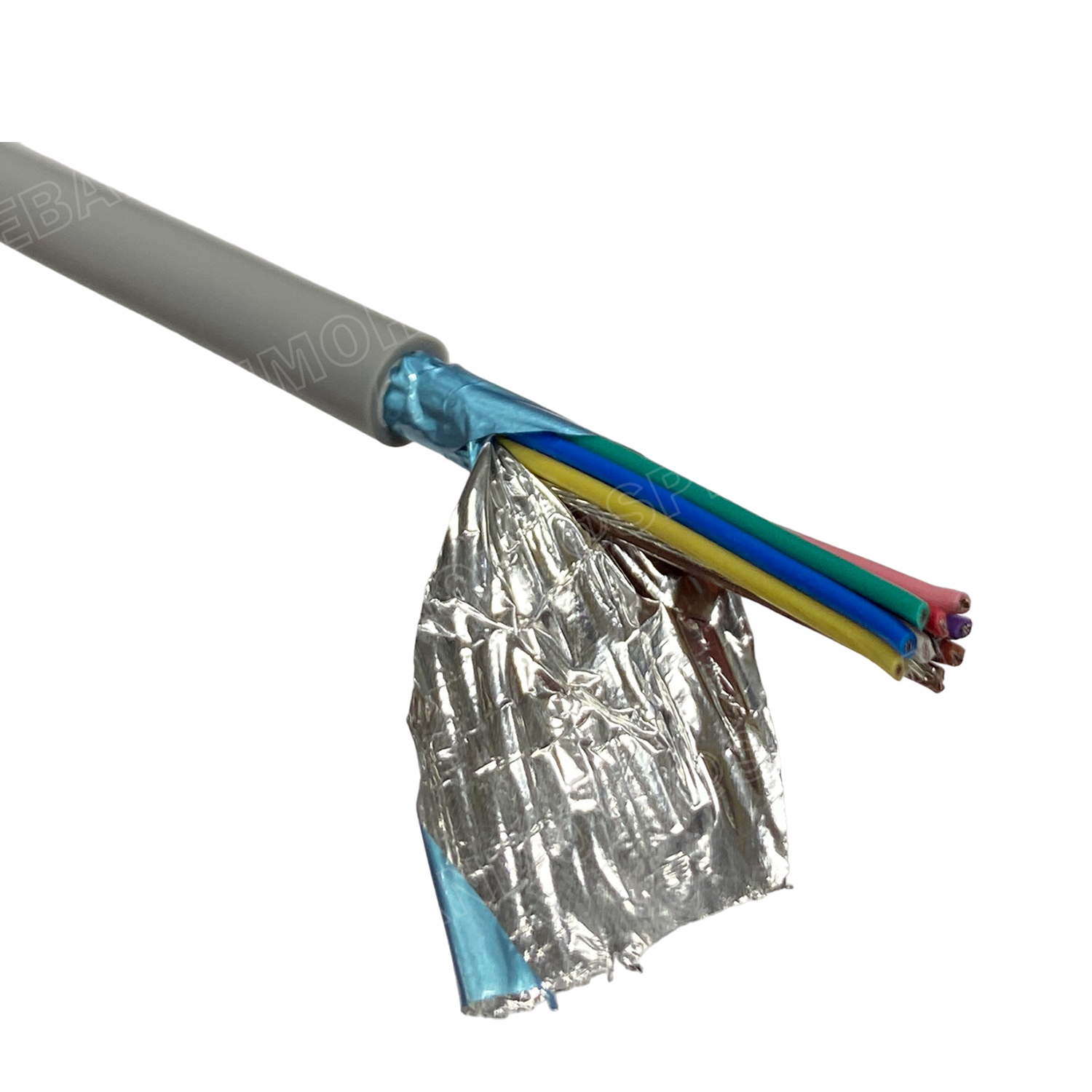 [ 100 เมตร ] TW-2464SS-24AWG-10C สายมัลติคอร์ 10 คอร์ ขนาด 24AWG 10C x 24AWG UL2464 300V 80°C AWG24 เบอร์ 24 สายชีลเดียว Single Shielded Multicore Cable 10C Computer Cable TCU Tinned Stranded Copper AWM 2464 24AWG VW-1 80°C 300V E150612 Thai Wonderful AW