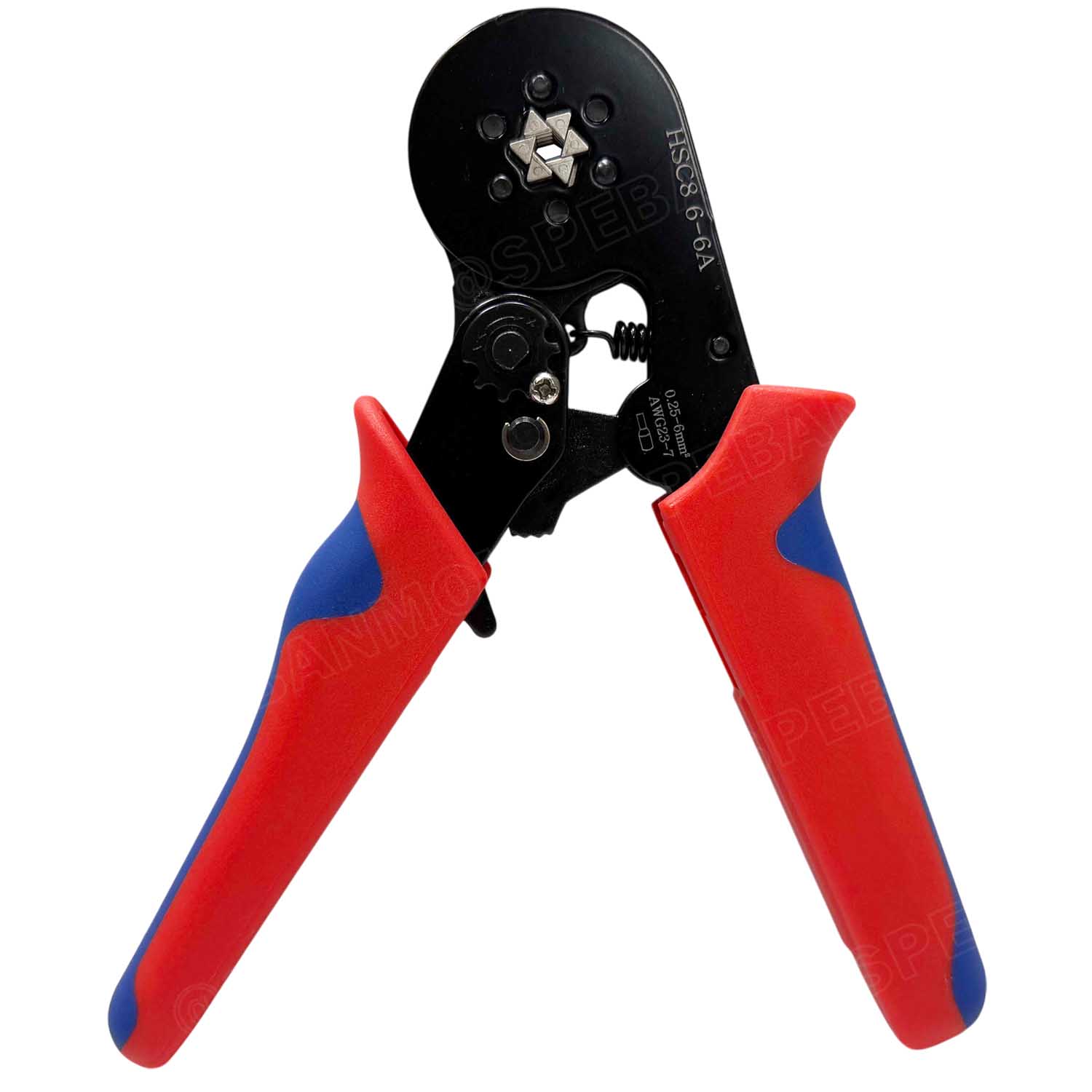 [ 1 ชุด ] HSC8-6-6 + E1200 รุ่นประหยัด พร้อมหางปลาคอร์ดเอ็น คอร์ดเอ็นแบบกล่อง คีมย้ำหางปลา คอร์ดเอ็น หางปลาเข็ม 0.25-10 mm² Crimping Terminal For Coed End คีมย้ำสลิปเข้าปลายสาย ย้ำสายไฟ Wire ferrules End sleeves 23-7AWG คีมอเนกประสงค์ ด้ามจับ CRIMPING TO