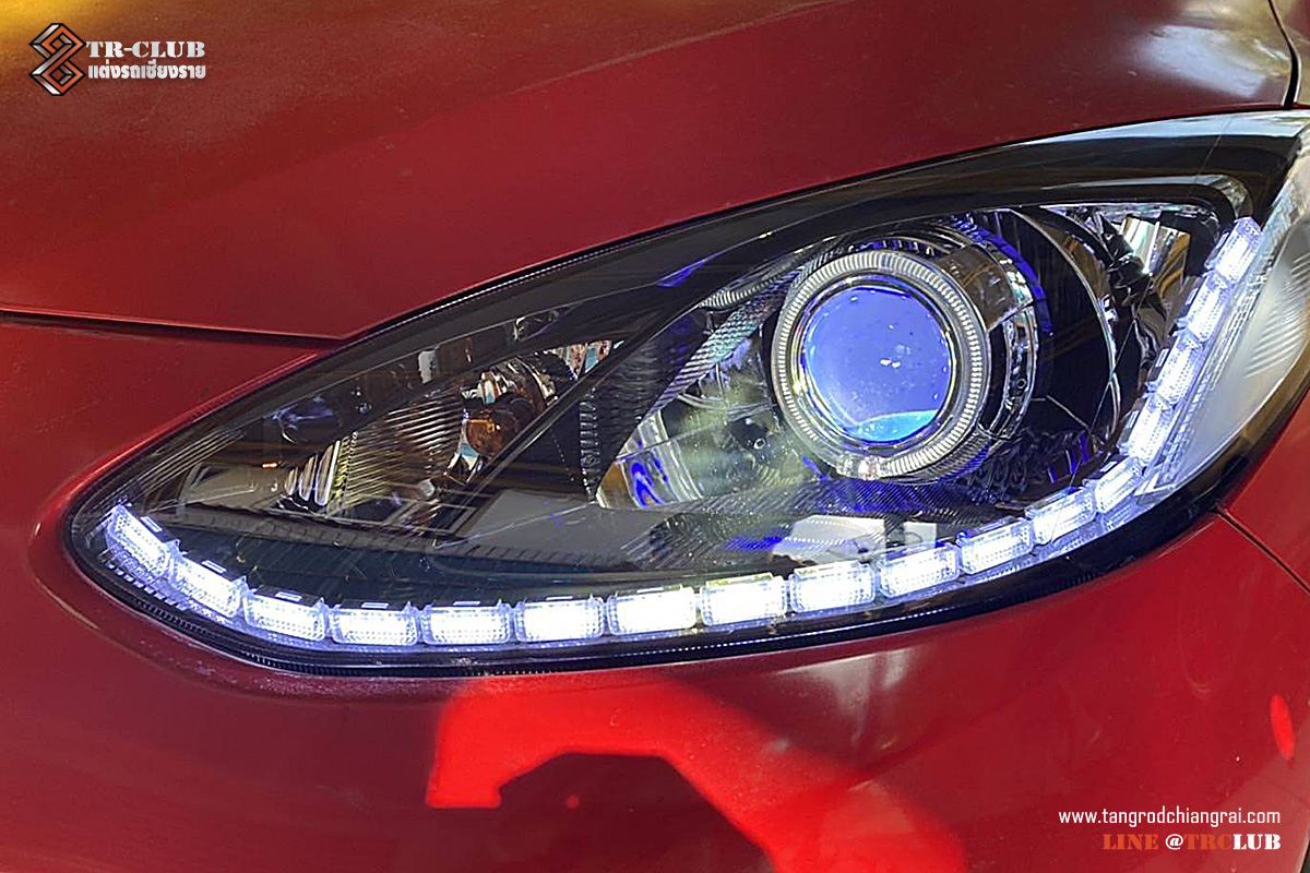 อัพเกรดไฟหน้า MAZDA2 2010