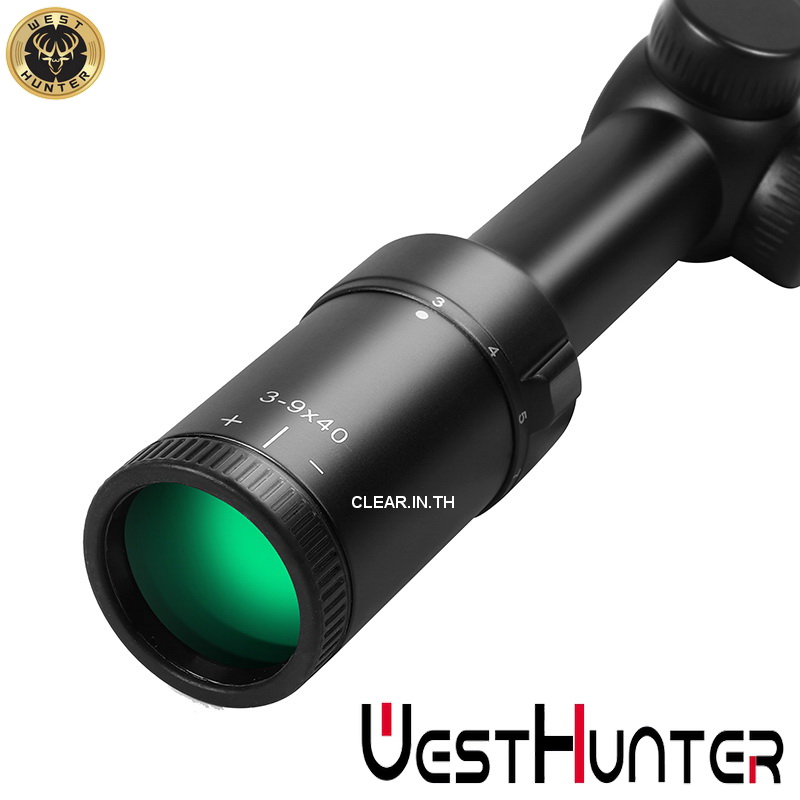 กล้องติดปืน WEST HUNTER WT-1 3-9X40 scope สินค้าแท้ รับประกัน 1 ปี