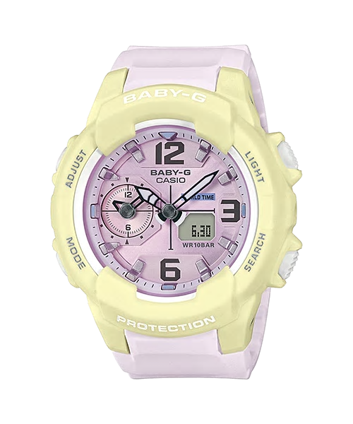 CASIO BABY-G รุ่น BGA-230PC-9BDR สีเหลือง ม่วง สินค้าใหม่ ของแท้ รับประกันศูนย์ CMG