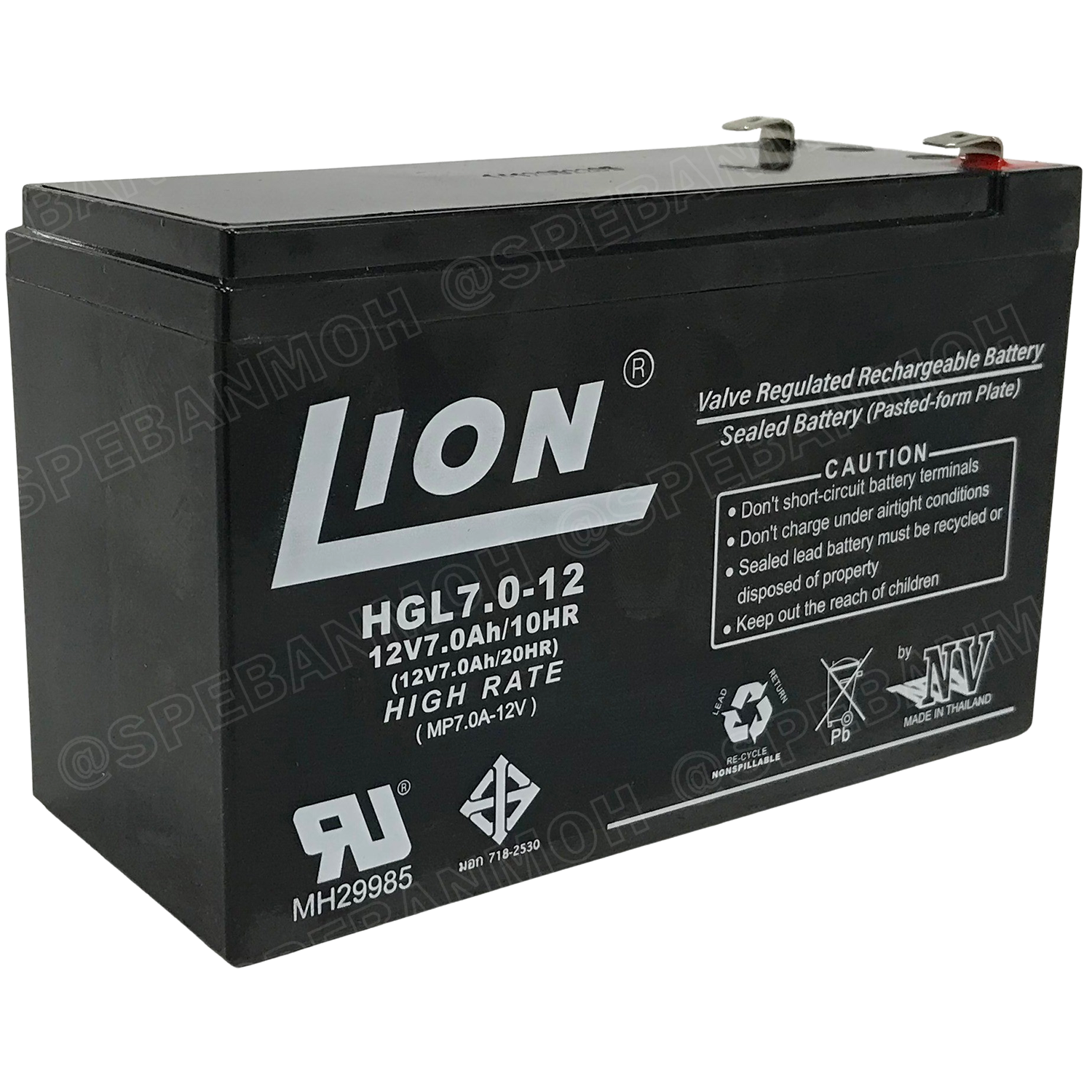 HGL7.0-12 Lion Battery 12V 7.0A แบตเตอรี่แห้ง สำรองไฟ 12V 7.0Ah Lion แบตเตอรี่เอ็นวี แบตเตอรี่ Lion แบตแห้ง Lion แบต UPS ไฟฉุกเฉิน ระบบเตือนภัย แบตเครื่องสำรองไฟ แบตไฟฉุกเฉิน แบตUPS แบตเตอรี่แห้ง Lion Valve Regulated Lead Acid Battery แบตเตอรี่ชนิดแห้ง ไม