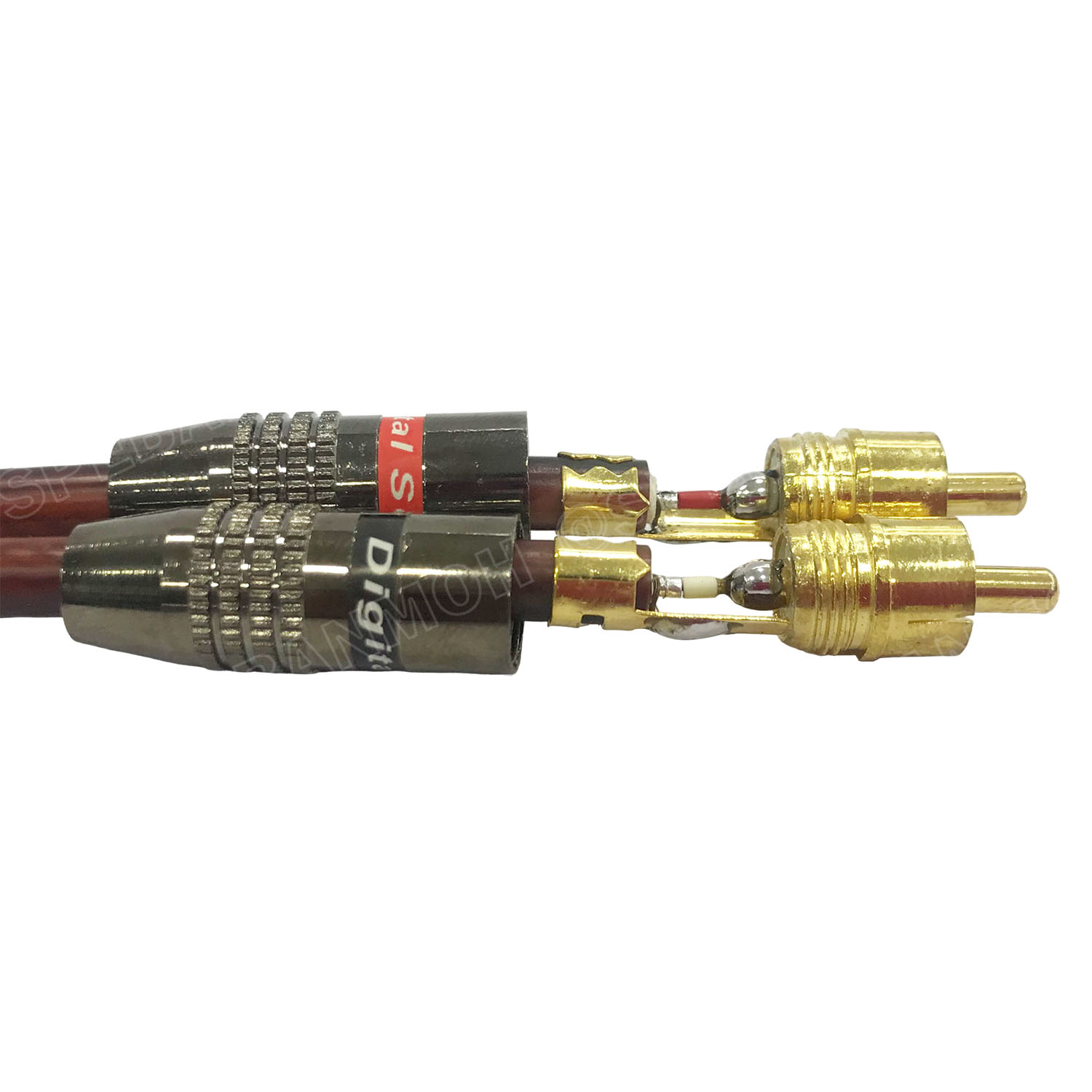 [ 1เส้น ] RCA-192-1M-RED สาย 2RCA ออก 2RCA ยาว 1เมตร สายโมโน พร้อมหัว อาร์ซีเอ 2 RCA to 2 RCA สายสัญญาณเสียง Mono Audio Cable สายสัญญาณ RCA สาย AUX เข้า 2 ออก 2 สายต่อ ทีวี เครื่องเสียง เครื่องเสียงรถยนต์ สายคู่แดงขาว สายซัพวูฟเฟอร์