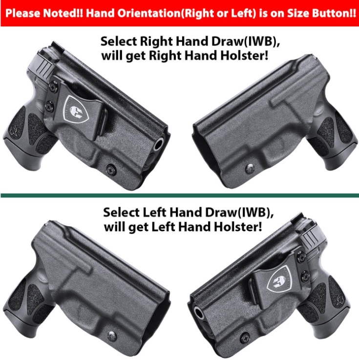 ซอง พกใน Taurus G2C G3C Millennium PT111 G2 PT140 9mm Fully Trigger Guard IWB Right Handed USA WARRIORLAND ส่งจากประเทศไทย