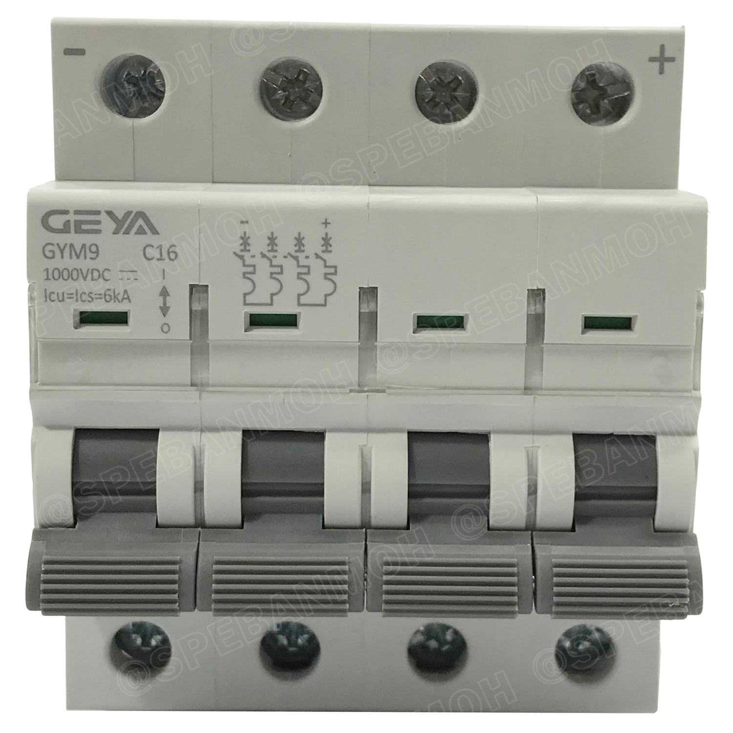 [ 1 ชิ้น ] GYM9 4P เบรกเกอร์ DC 4P ดีซี 4 โพล 4 Pole DC Breaker 1000 VDC DC Circuit Breaker 4P สำหรับงาน solar cell เบรกเกอร์ไฟฟ้าโซลาร์เซลล์ DC ป้องกันกระแสเกิน ใช้ได้กับไฟฟ้ากระแสตรง DC เบรกเกอร์ DC 1P DC Solar Breaker เซอร์กิตเบรกเกอร์ MCB Breaker DC G