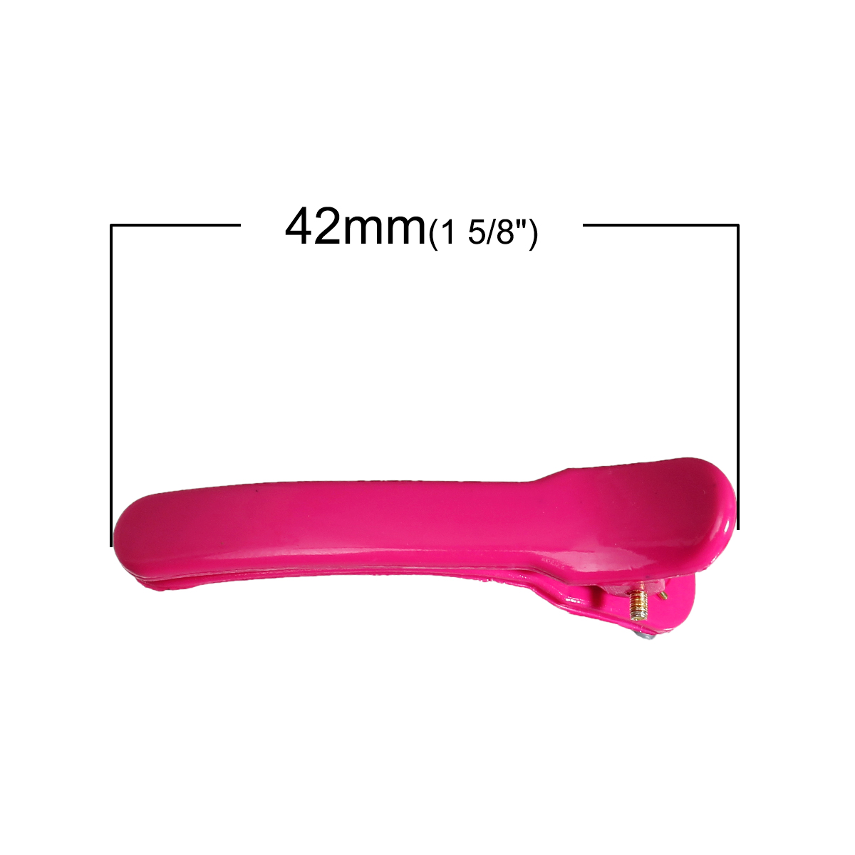 กิ๊บติดผมอะครีลิคฟันจระเข้คละสี ขนาด 42x6mm 23 ชิ้น คละสามสี