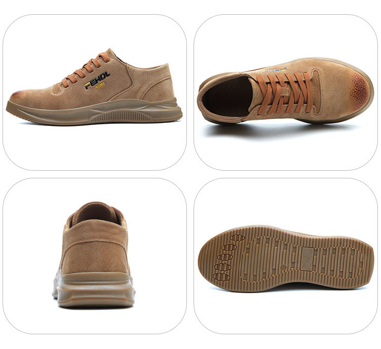 HOT STAR NO.8 รองเท้าเซฟตี้หนังแท้ หัวเหล็ก พื้นเสริมแผ่นเหล็ก พื้นยางกันลื่น