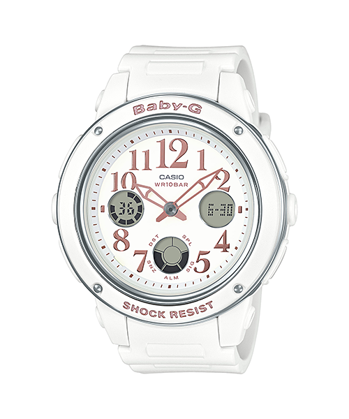 CASIO BABY-G รุ่น BGA-150EF-7BDR สีขาว สินค้าของเเท้ รับประกันศูนย์ CMG