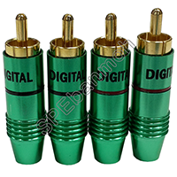 RCA-194 ปลั๊ก RCA (RCA Plug) สีเขียว