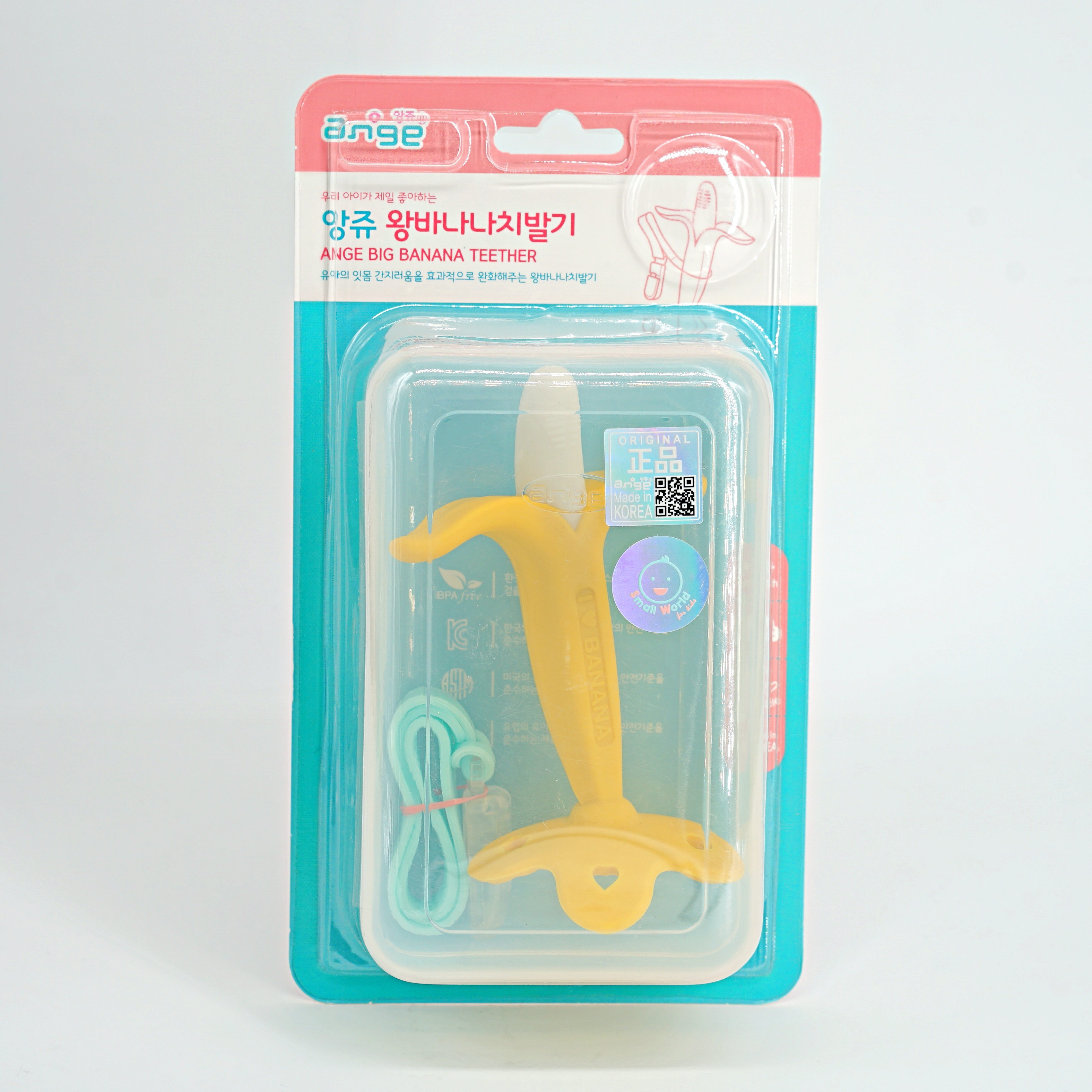 อังจู ยางกัดกล้วยแท่งใหญ่ 4 แฉก รุ่นใหม่ มีกล่อง Mama Teether 4 Leaves