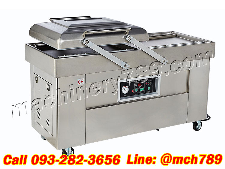 เครื่องซีลสูญญากาศอัตโนมัติ2หลุม รุ่น600/2000W (ระบบควบคุมคอมพิวเตอร์) เครื่องดูดสูญญากาศ เครื่องซีลพลาสติก เครื่องซีลสูญญากาศ เครื่องแพ็คสูญญากาศ เครื่องแพ็คถุง เครื่องแพ็คถุงสูญญากาศ 2-Hole Vacuum Sealer Automatic Packing Machine