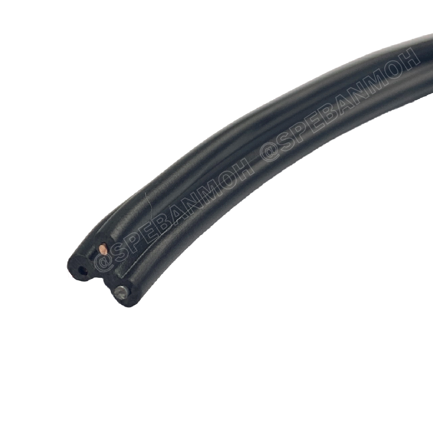 [ 200 เมตร ] HBDW-0-9 สายดรอปวาย 2Cx0.9sq.mm Drop Wire Cable ทองแดงเท้ 0.9mm2 HYBRID สายลำโพง Speaker Cable สายเดินเสียงตามสาย Copper Wire สายลำโพง มีสลิง สายไฟคู่ ดำแดง Twin cable with drop wire ทองแดงเต็ม ยี่ห้อ ไฮบริด 0.9มิล