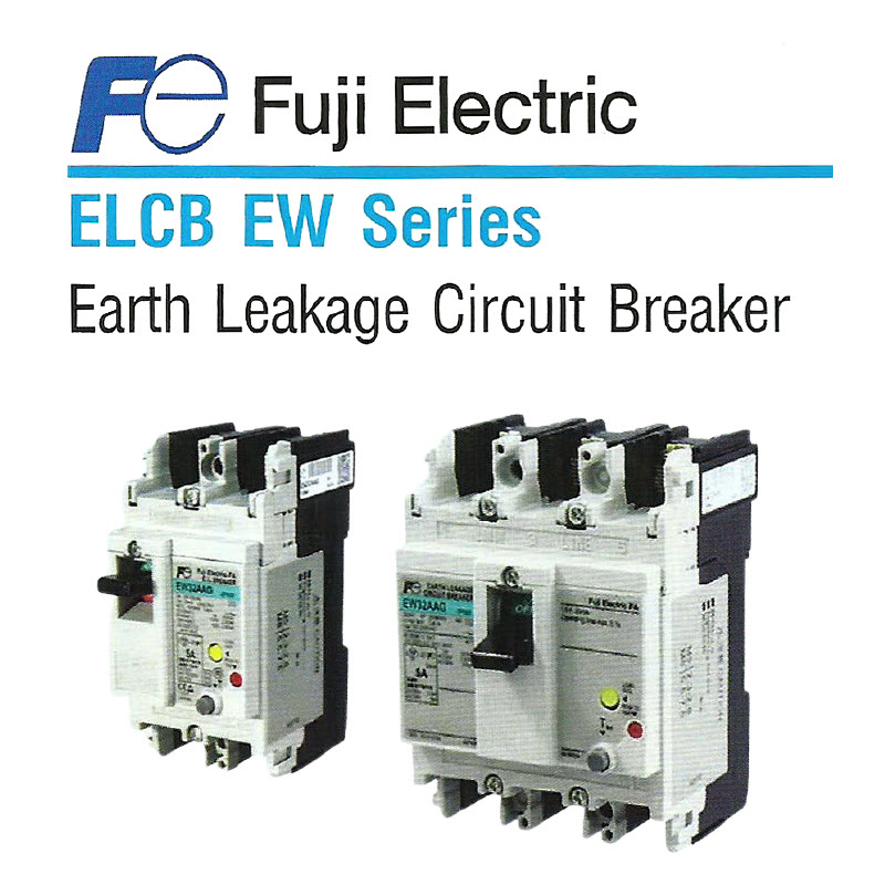 เบรกเกอร์กันดูด ป้องกันไฟรั้ว (FUJI) / Earth Leakage Circuit Breaker (ELCB) EW series