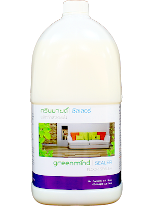 🚩ยกลัง✨ น้ำยารองพื้น กรีนมายด์ ซีลเลอร์ สูตรพิเศษ 3.8 ลิตร 4 แกลลอน ที่มีความเข้มข้น มีคุณสมบัติในการช่วยอุดรูพรุน ร่องรอยที่ไม่เสมอ