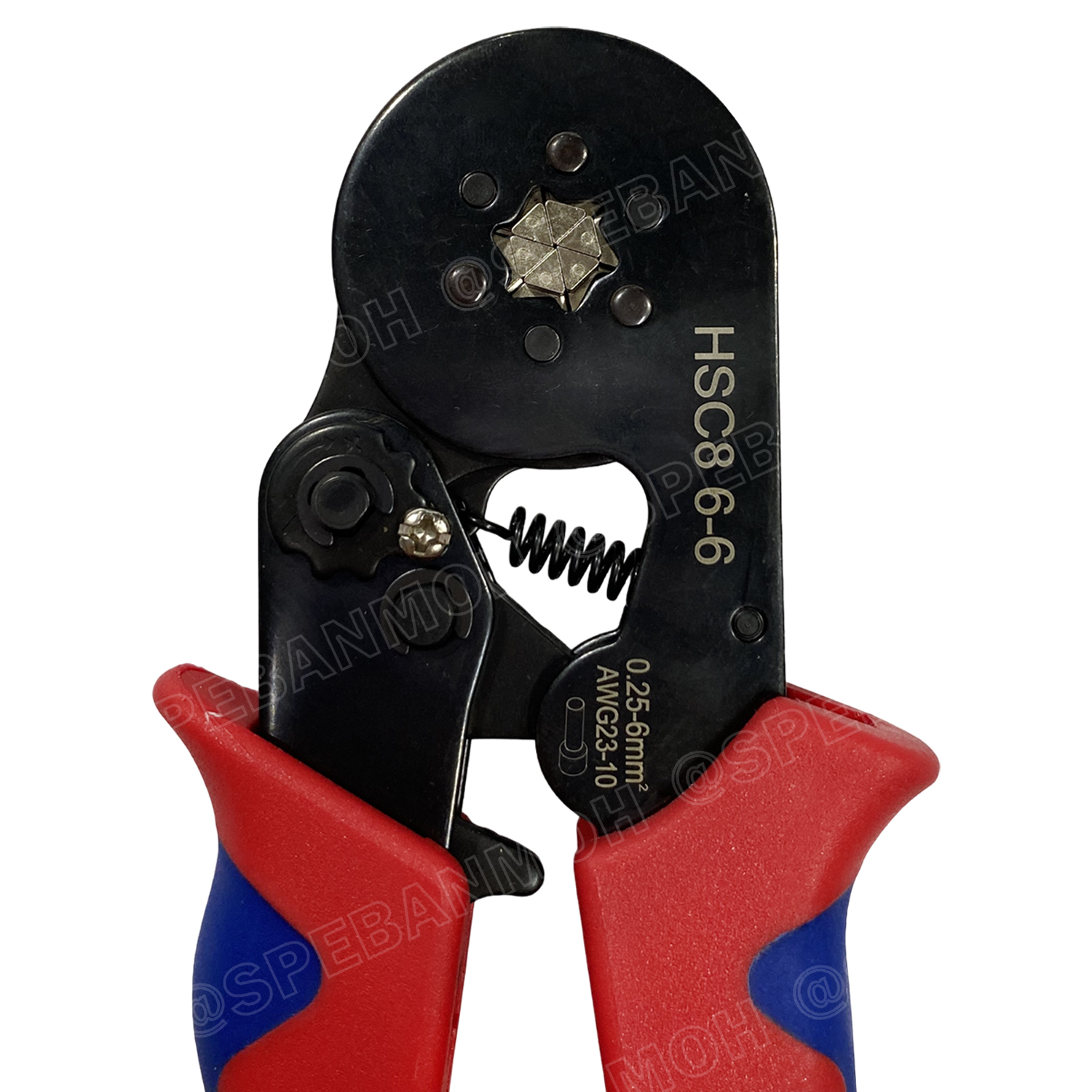 [ 1 ชิ้น ] HSC8-6-6 คีมย้ำหางปลา คอร์ดเอ็น รุ่นหนา หกเหลี่ยม หางปลาเข็ม 0.25-6 mm² Crimping Terminal For Coed End คีมย้ำสลิปเข้าปลายสาย ย้ำสายไฟ Wire ferrules End sleeves 23-10AWG คีมอเนกประสงค์ ด้ามจับ แบบ 4 เหลี่ยม CRIMPING TOOLS 0.5 1.5 2.5 4.0 6.0 mm