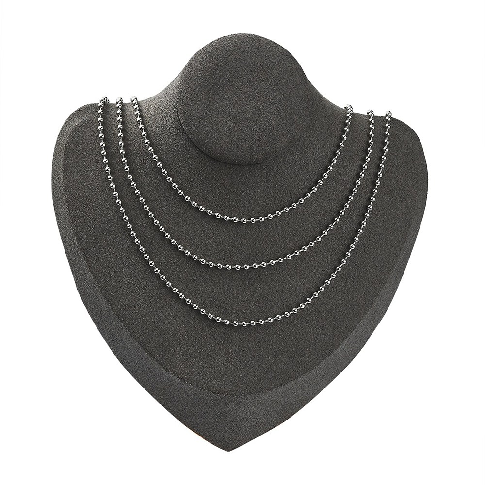 โซ่ไข่ปลาสแตนเลส ขนาด 2.4mm 1 ม้วนยาว 10 เมตร พร้อมตัวล็อค brass 50 ชิ้น