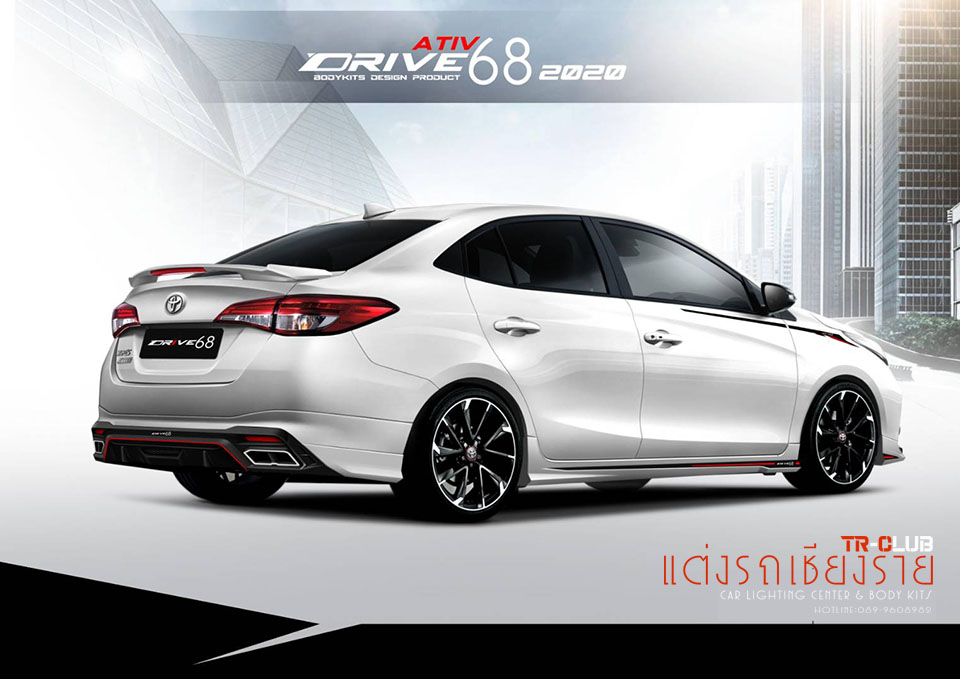 ชุดแต่งรอบคัน Drive 68 Yaris ATIV 2020 4 ประตู
