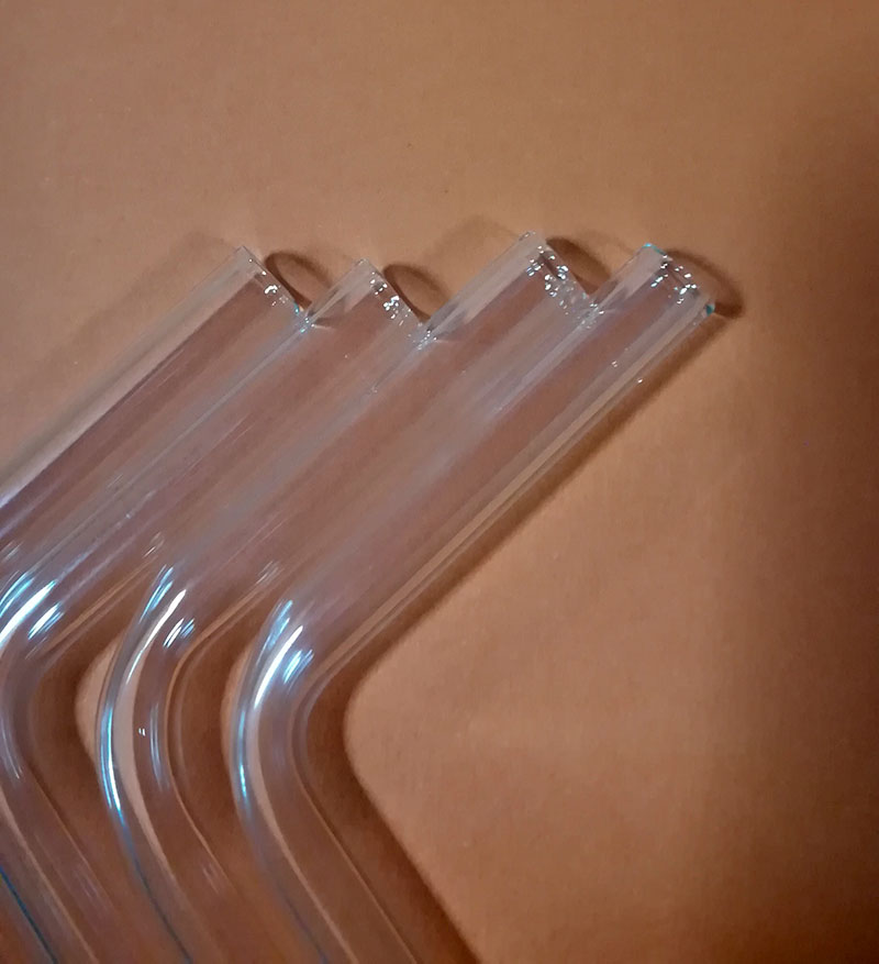 หลอดแก้วนำก๊าซ รูปตัว L ขนาด 10 CM.