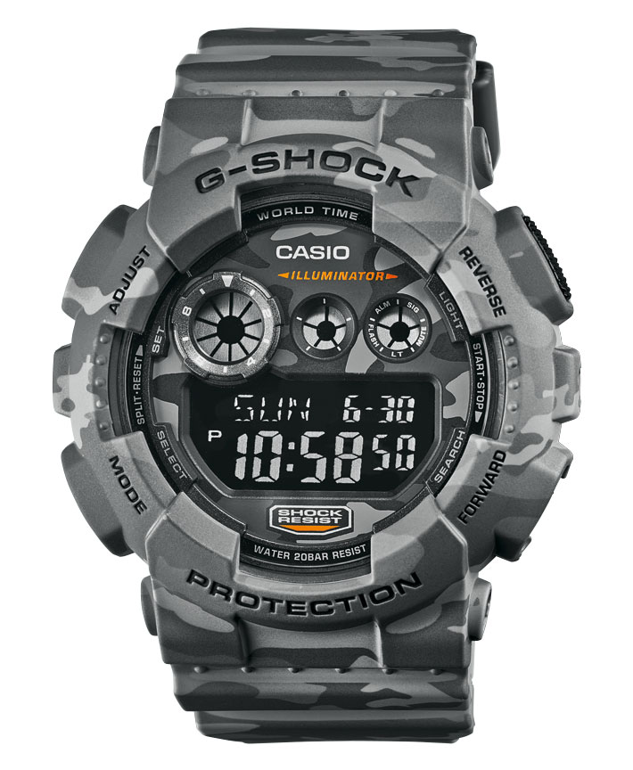 CASIO G-SHOCK รุ่น GD-120CM-8DR สีเทา สินค้าของเเท้ รับประกันศูนย์ CMG