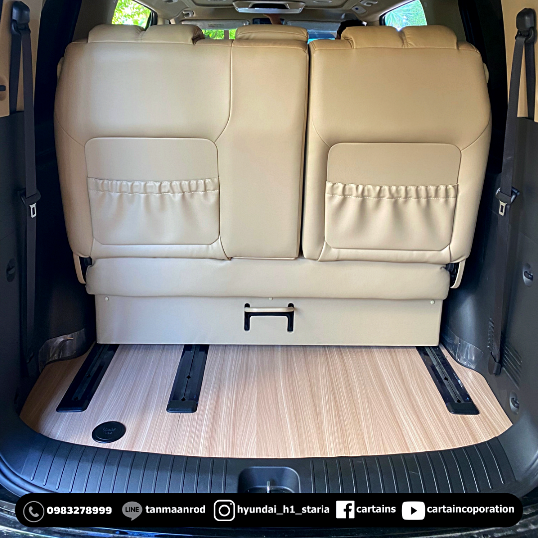 HYUNDAI Staria Premium คุณแบงค์ สุโขทัย [ทั้งคัน เบาะ vip + ปูพื้น + หลังคา + แดมป์ + จอเพดาน + เปลี่ยนสีถายใน] -0004