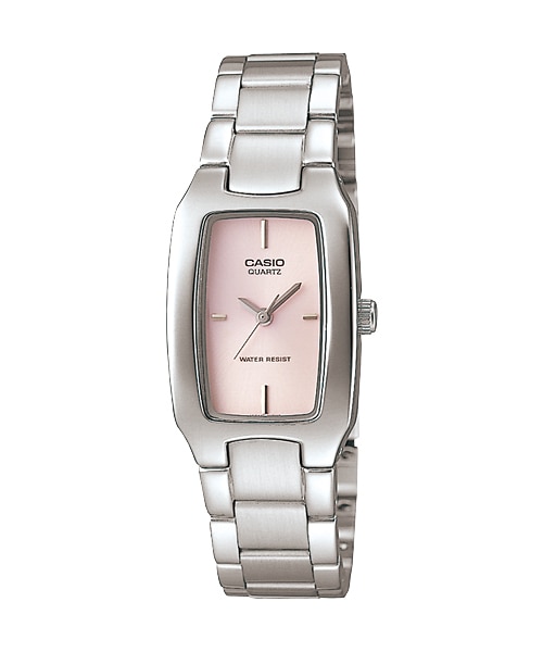 CASIO Standard รุ่น LTP-1165A-4CDF สีเงิน หน้าปัดชมพู สินค้าของเเท้ รับประกันศูนย์ CMG