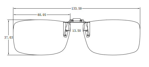 คลิปออนเลนส์กรองแสงสีฟ้า ถนอมสายตา Clipsster รุ่น J3057