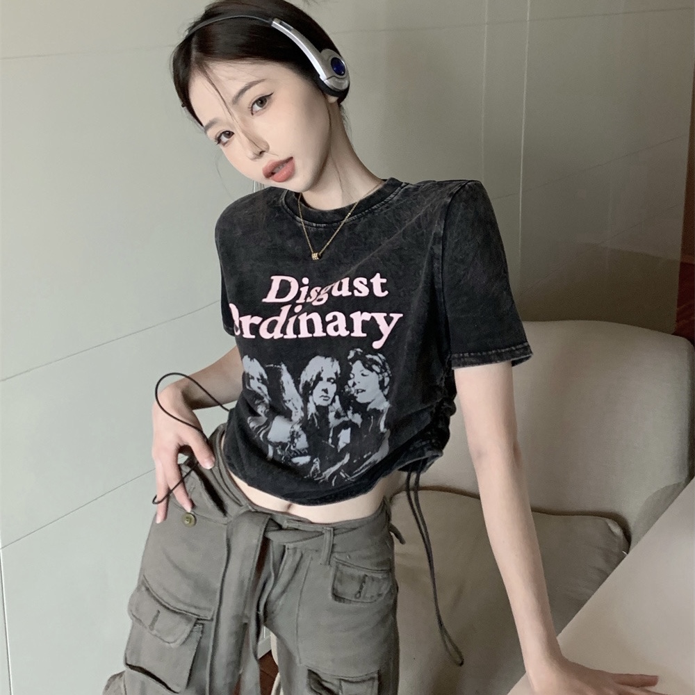 Denim vintage tee เสื้อยืดวินเทจ ฟอกซีด