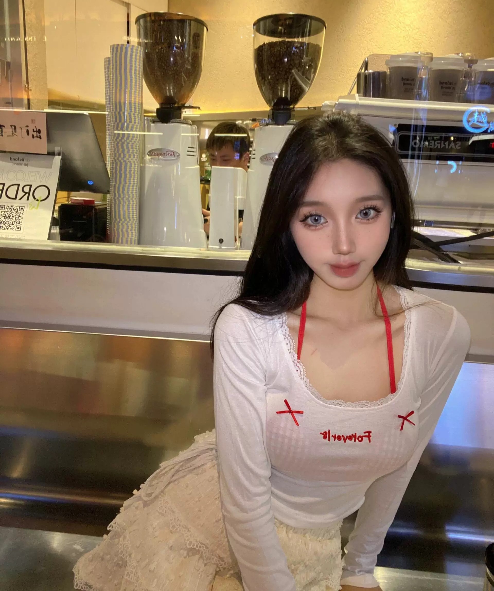 BOWTIE BRA TOP 🥨 เสื้อแขนยาว พร้อมบราจิ๋วลายสกอต