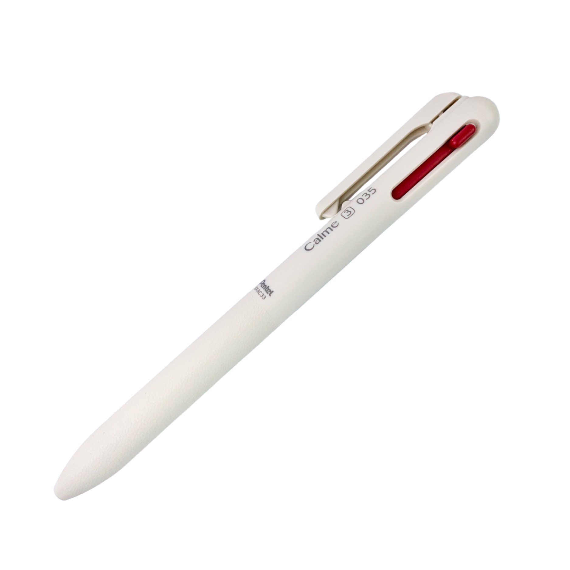 ปากกาลูกลื่น 3 ระบบ 3 in 1 เพนเทล Pentel รุ่น Calme ลดเสียงรบกวน นำเข้าจากญี่ปุ่น หัว 0.35 มม. / 0.5 มม. หมึกน้ำเงิน แดง ดำ