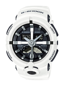 CASIO G-SHOCK รุ่น GA-500-7ADR สีขาว สินค้าของเเท้ รับประกันศูนย์ CMG 1ปี
