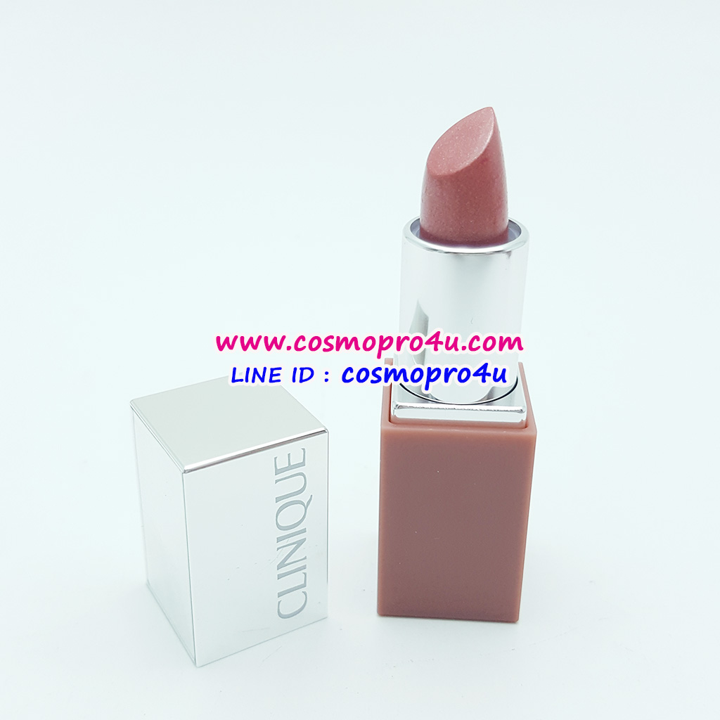 ลิป CLINIQUE Pop Lip #02 Bare Pop 2.3g ลิปป๊อปคลินิกข์ แบร์ ป๊อป สีชมพูนู้ดประกายทอง no box