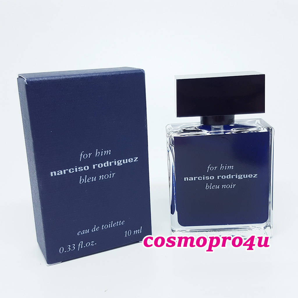 น้ำหอม NARCISO RODRIGUEZ BLEU NOIR FOR HIM EDT 10ml นาร์ซิสโซ่ บลูนัวร์ ฟอร์ ฮิม ผู้ชาย กล่องสีน้ำเงินเข้ม หอมเย็นและหอมสะอาดน่าหลงใหล