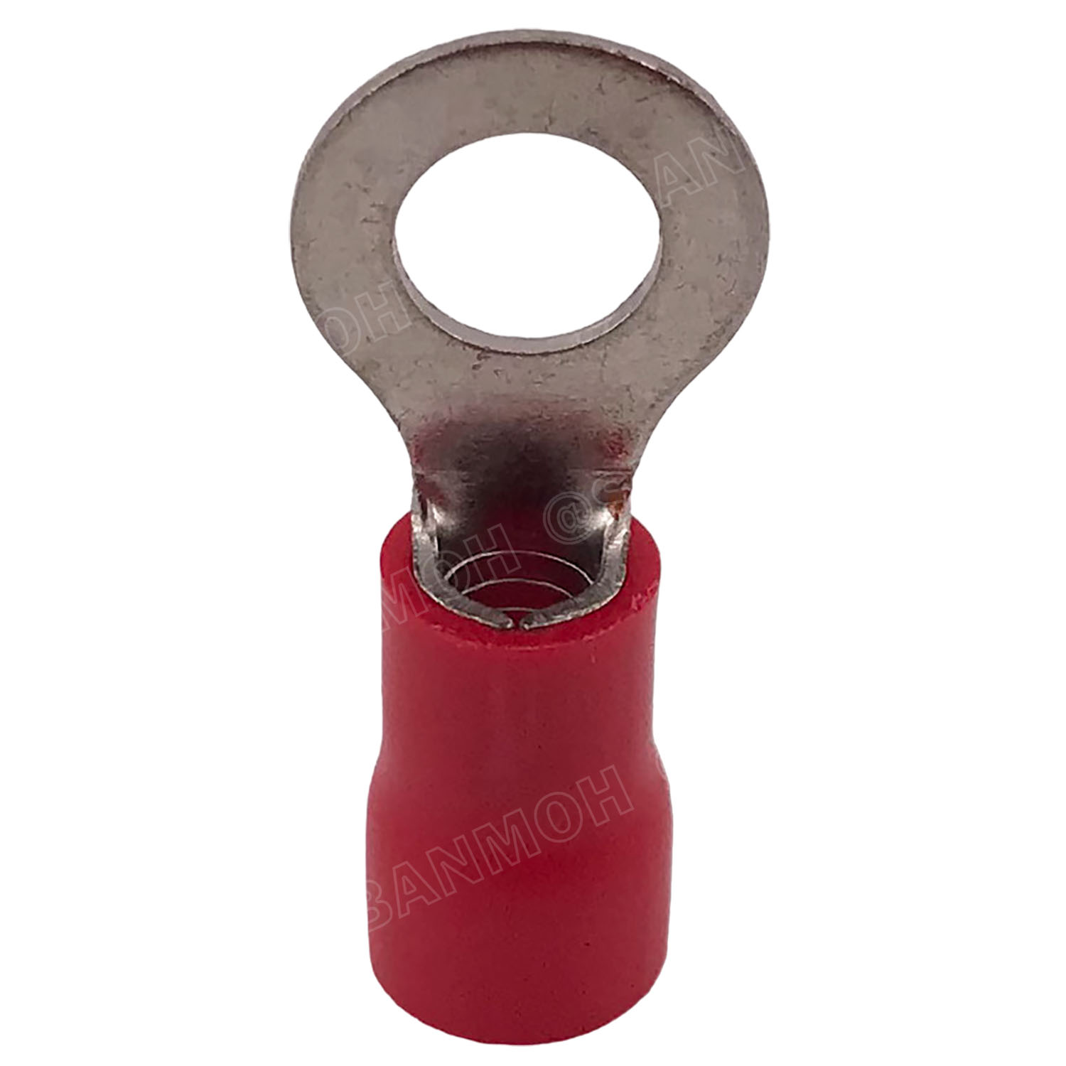 [ 100 ตัว/ถุง ] RV5.5-6 สีแดง RED สำหรับสาย 4.0-6.0 sq.mm 12-10AWG หางปลากลม หางปลาหุ้มฉนวน เทอร์มินอล หางปลาย้ำสายไฟ หางปลา หางปลากลมหุ้ม หางปลาแฉก Terminal Crimping หางปลา กลมหุ้ม หางปลาต่อสาย ขั้วต่อสายไฟ หางปลาวง หางปลา RV Spade Terminal หางปลากลม