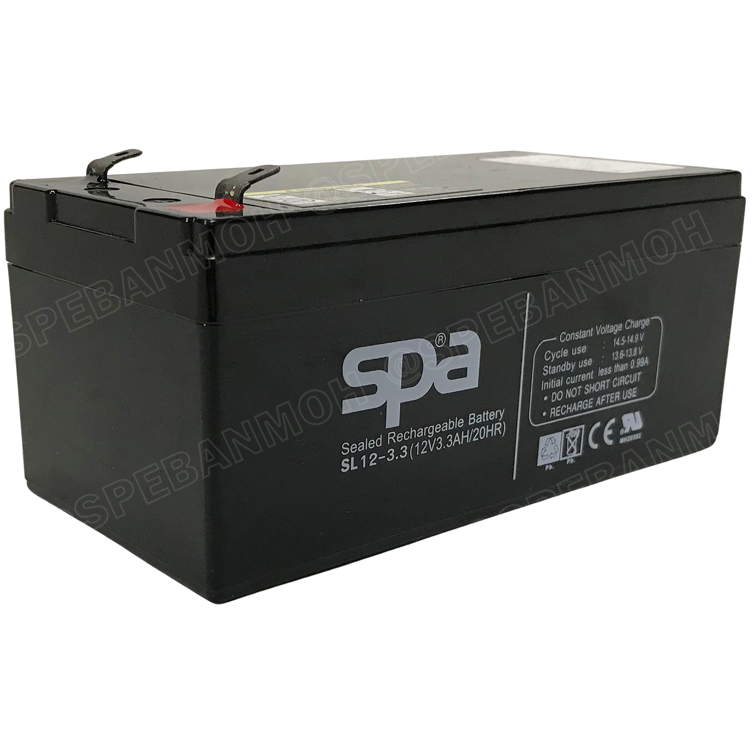 SL12-3.3 SPA Battery 12V 3.3A แบตเตอรี่แห้ง สำรองไฟ 12V 3.3Ah SL แบตเตอรี่สปา แบตเตอรี่ SPA แบตแห้ง SPA แบต UPS ไฟฉุกเฉิน ระบบเตือนภัย แบตเครื่องสำรองไฟ แบตไฟฉุกเฉิน แบตUPS แบตเตอรี่แห้ง SPA Valve Regulated Lead Acid Battery แบตเตอรี่ชนิดแห้ง