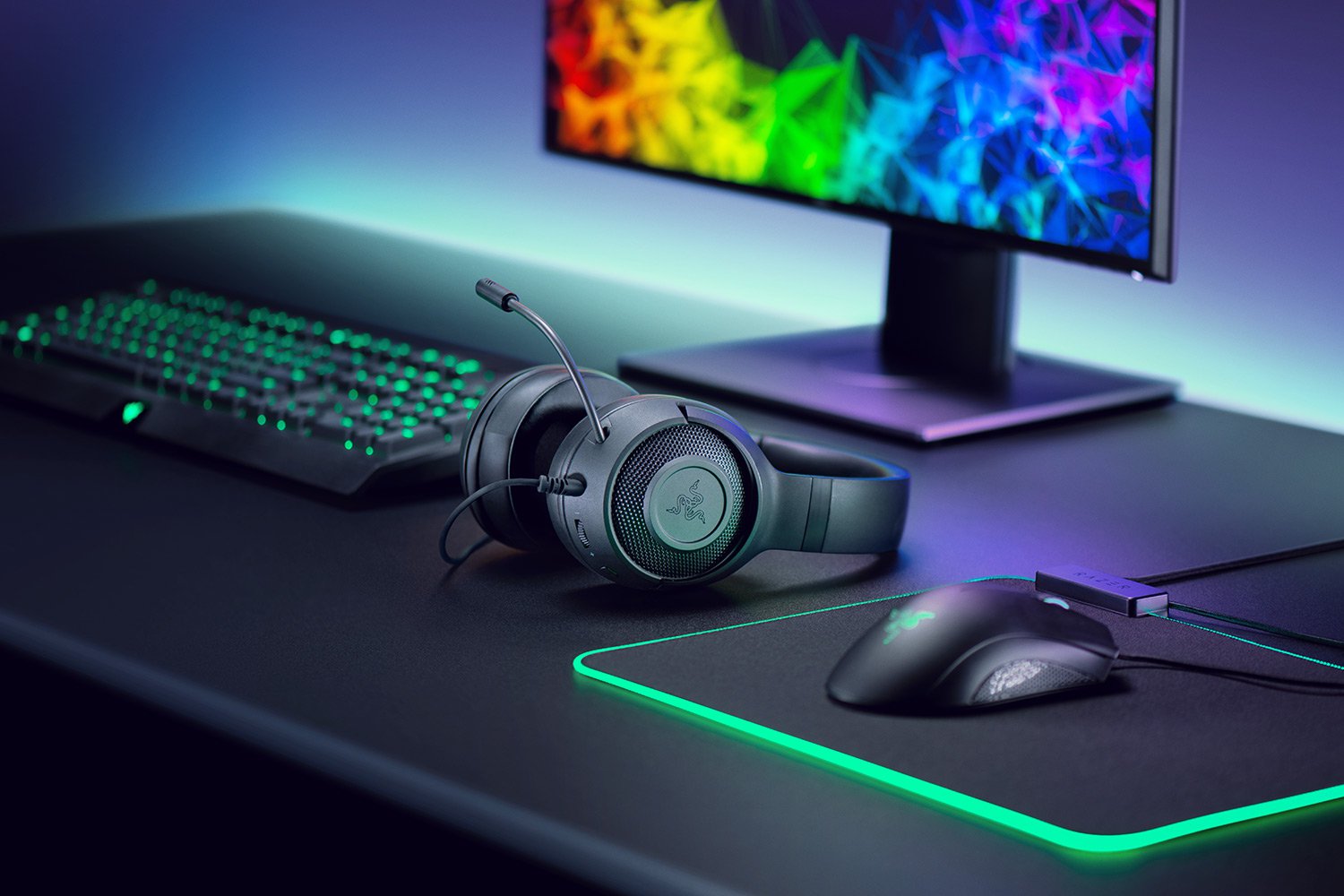 Razer Kraken X - Black Multi-Platfoem Wired Gaming Headset รับประกัน 2 ปี