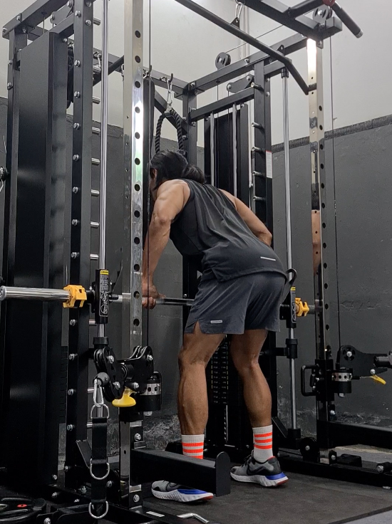 สมิทแมชชีน Altaz 3087B (Iron G20) Smith Machine Altaz 3087B (G20) ม้านั่ง202+แผ่น50kg