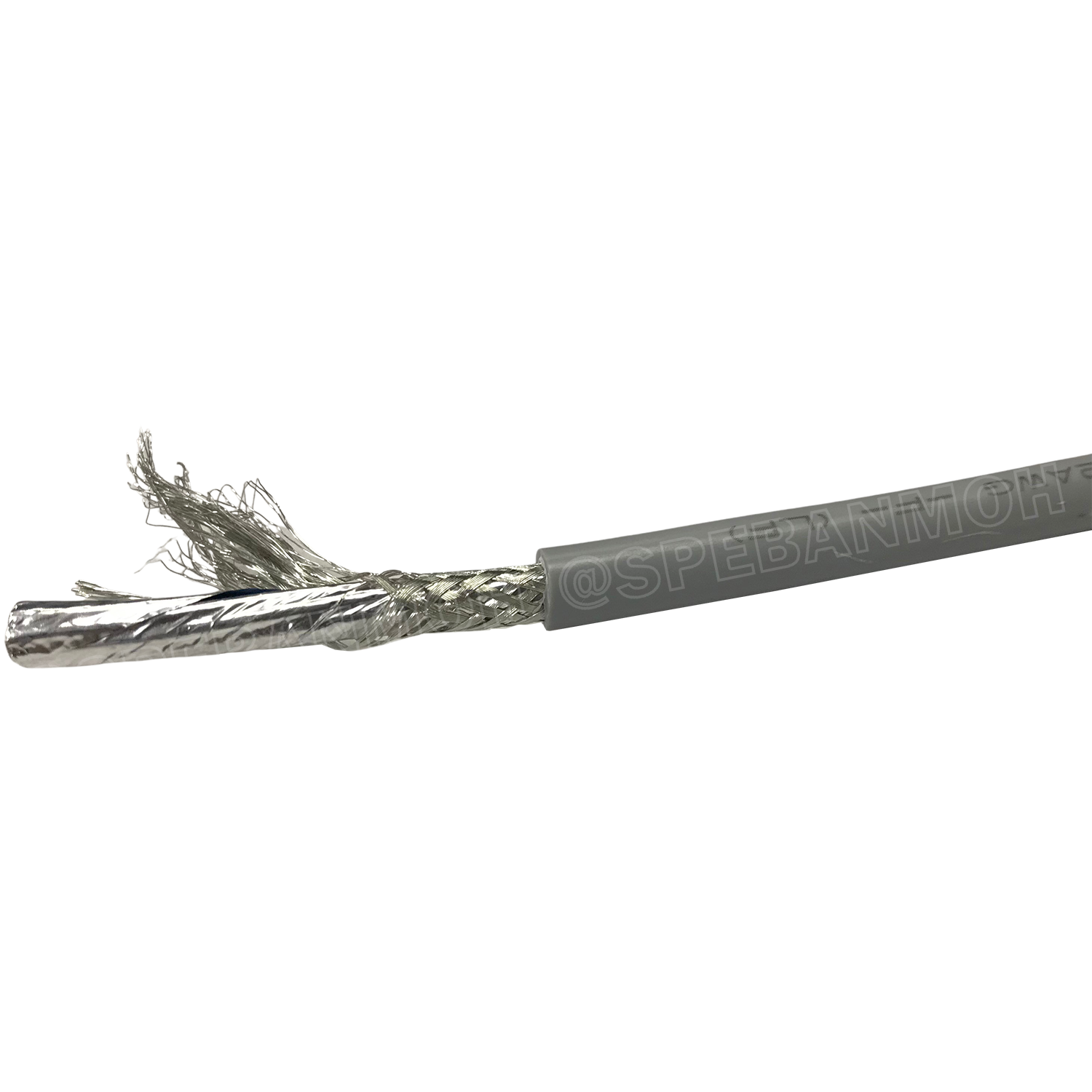 [ 100 เมตร ] TW-2464BS-22AWG-08C ชีลรอบ สีเทา Grey สายมัลติคอร์ 8 คอร์ ขนาด 22AWG 8Cx22AWG UL2464 300V 80°C AWG22 เบอร์ 22 สายชีลรอบ Braid Shielded Multicore Cable 8C Computer Cable TCU Tinned Stranded Copper AWM 2464 22AWG VW-1 80°C 300V E150612 Thai Wo