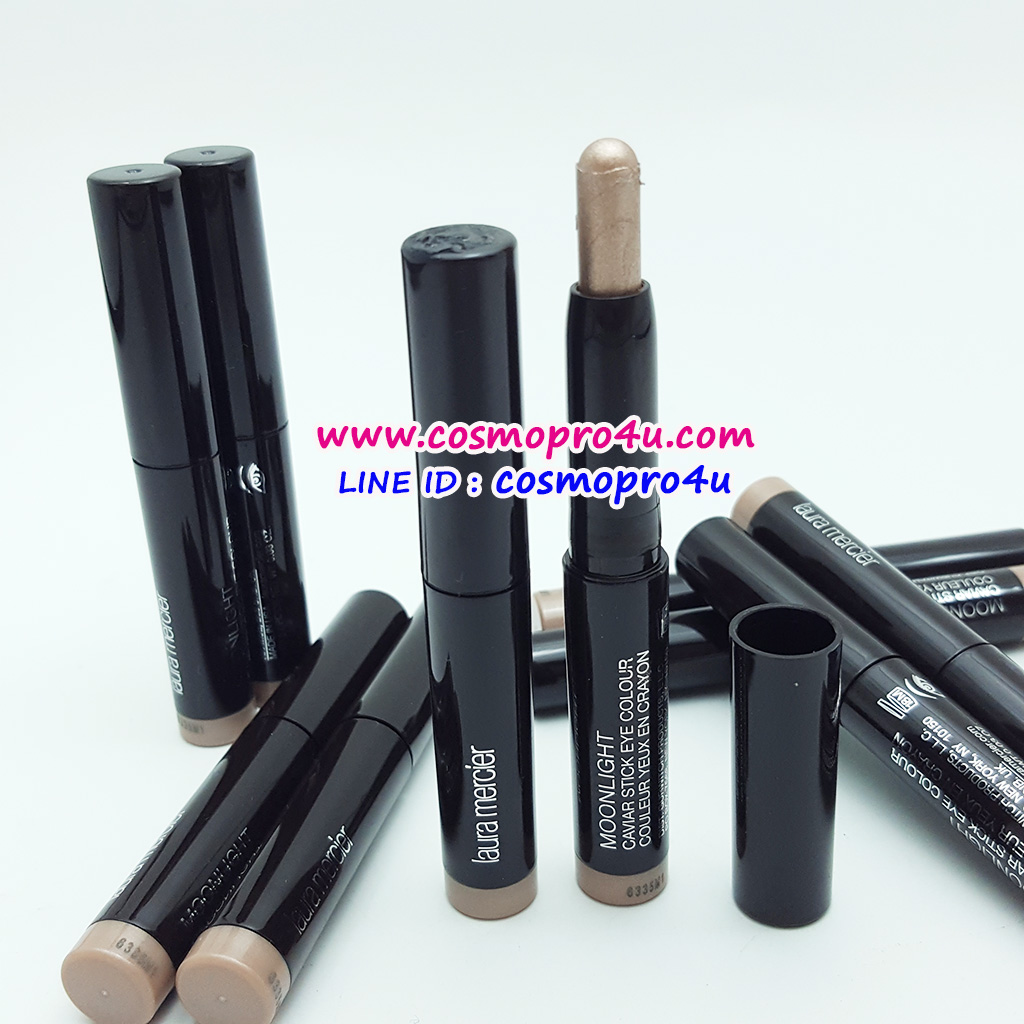 (อายแชโดว์) LAURA MERCIER caviar stick eye colour สี Moonlight แบบแท่งเนื้อครีมนุ่มเกลี่ยง่าย ติดทน เพิ่มประกายรอบดวงตาขนาด 1g