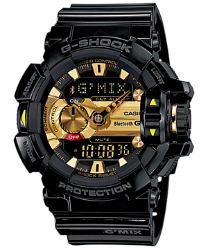 CASIO G-SHOCK G'MIX รุ่น GBA-400-1A9DR สีดำ หน้าปัดทอง สินค้าของเเท้ รับประกันศูนย์ CMG