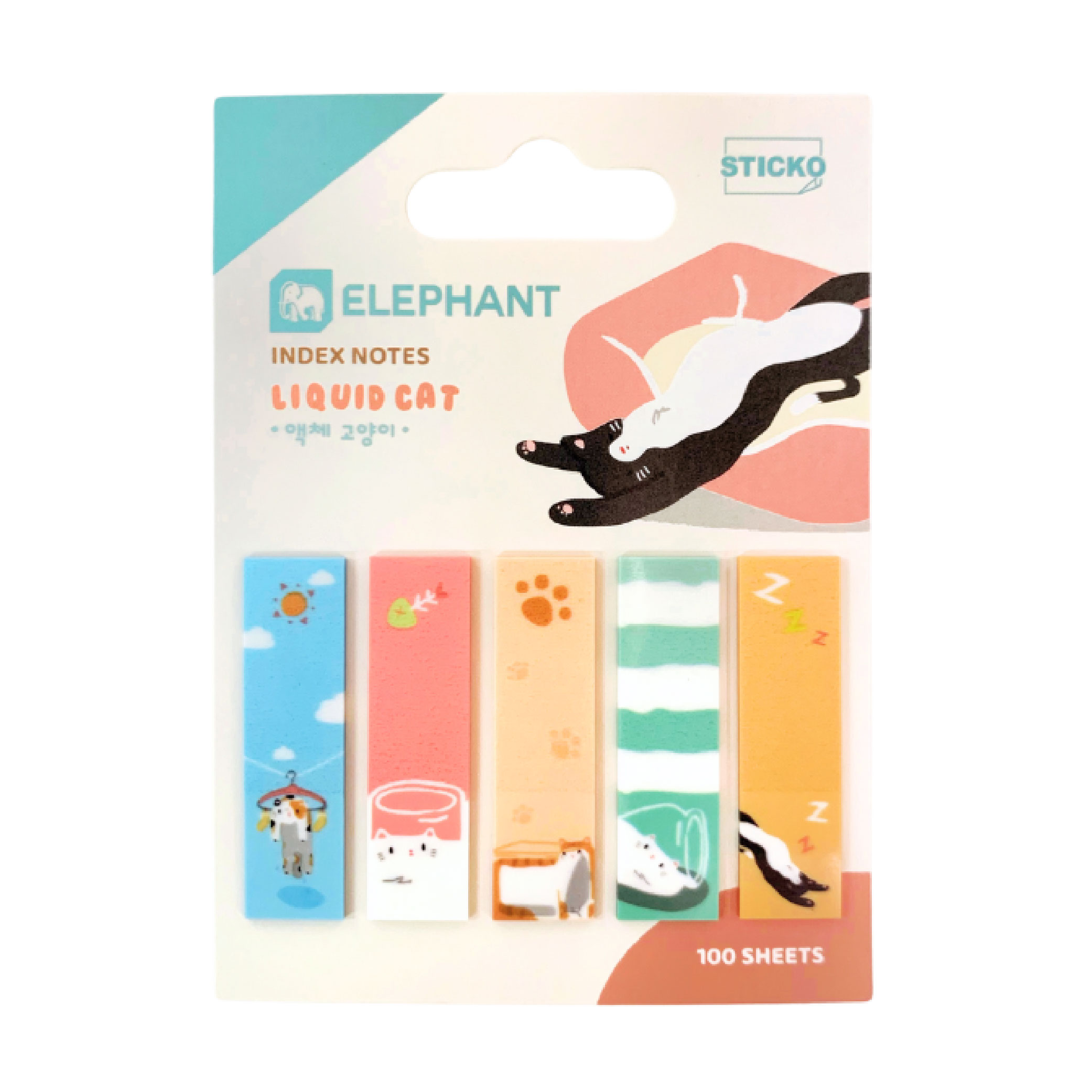ฟิล์ม อินเด็กซ์ ตราช้าง film index / index note โพสต์อิท ที่คั่นหน้า ลาย LIQUID CAT