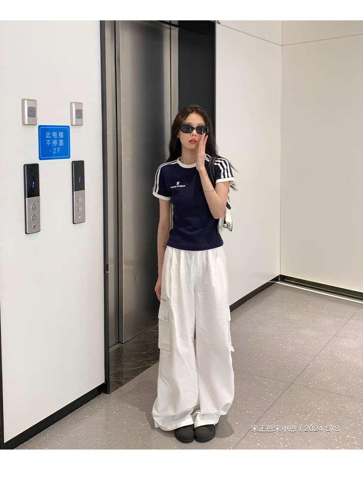 S studio tee เสื้อยืดแขนสั้นกุ้นขอบ