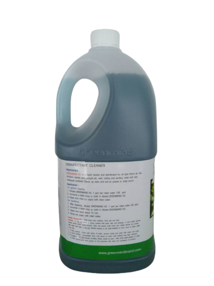 กรีนมายด์ ดีซี น้ำยาทำความสะอาดและฆ่าเชื้อโรค 3.8 ลิตร 4 ขวด ทำความสะอาด และฆ่าเชื้อโรคบนพื้นผิวต่างๆ ที่ใช้น้ำล้างได้