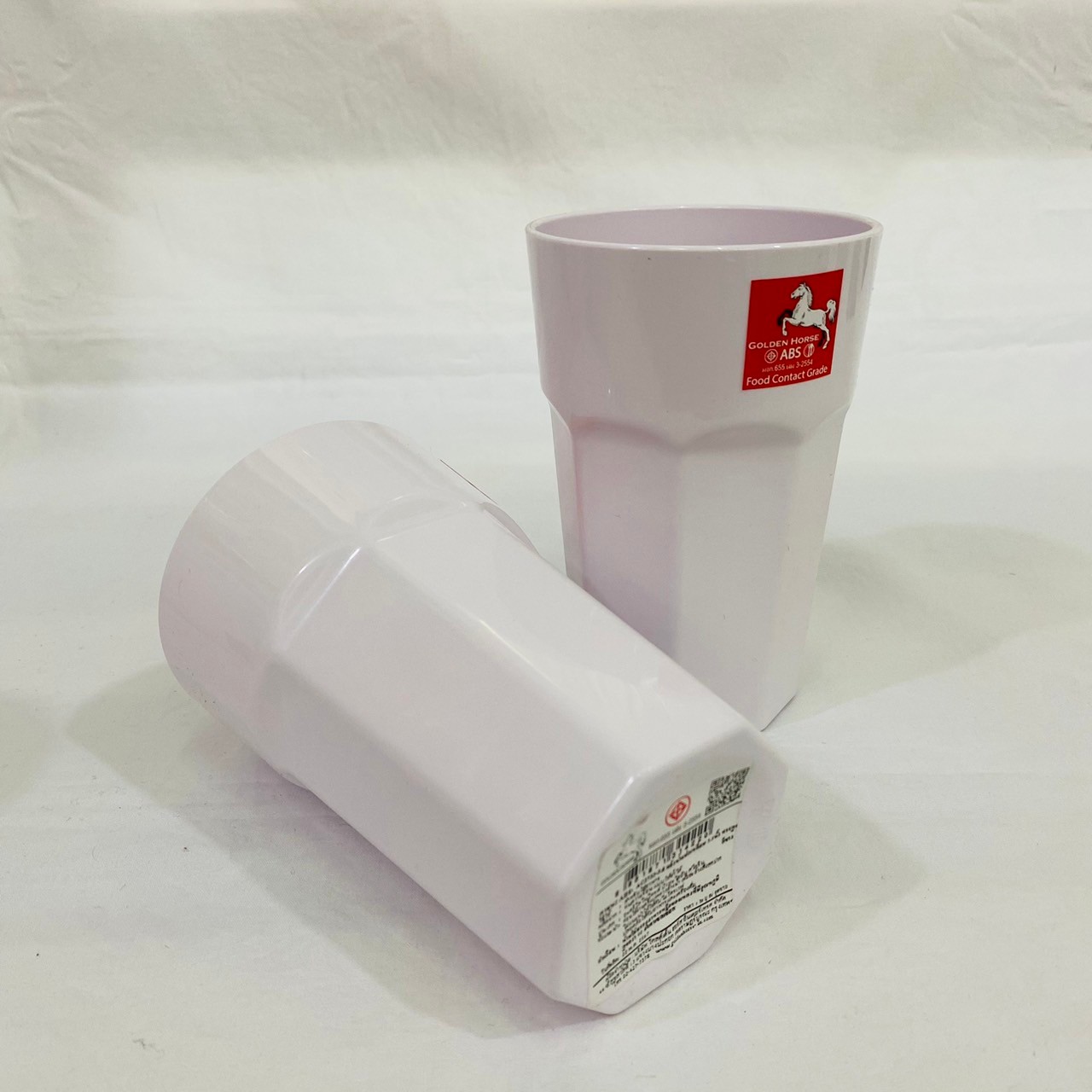 แก้วน้ำเมลามีน 8 เหลี่ยม ABS-AC2733-3.5นิ้วทรงสูง /คละสี